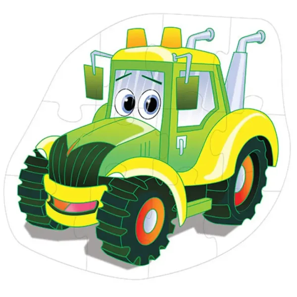 Velikanska 12-delna talna sestavljanka Traktor slika 2