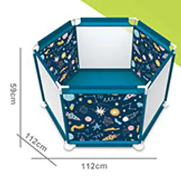 VivaKids Hodulja za otroke z motivi vesolja 112x59 cm slika 2