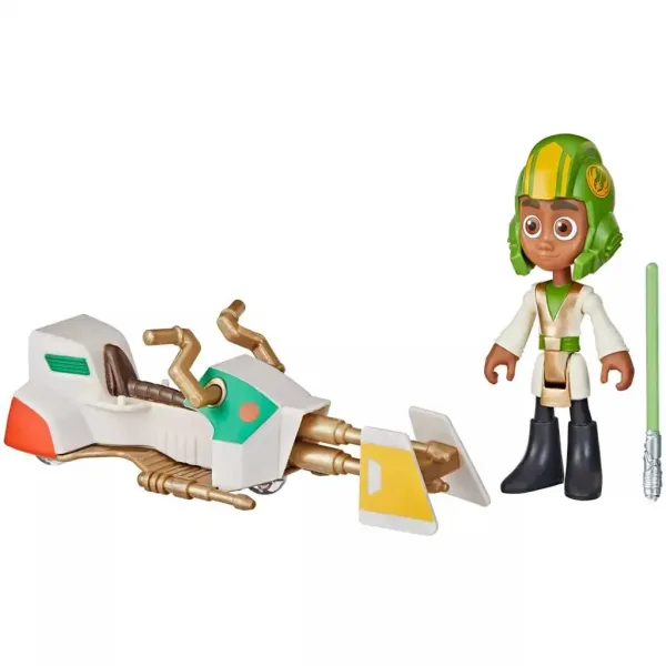 Vojna zvezd: Pustolovščine mladih Jedijev – Kai Brightstar set figurice 7,5 cm z vozilom – Hasbro slika 3