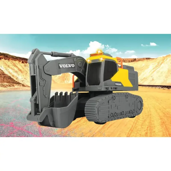 Volvo bager s svetlobnimi in zvočnimi učinki 23 cm - Dickie Toys slika 6