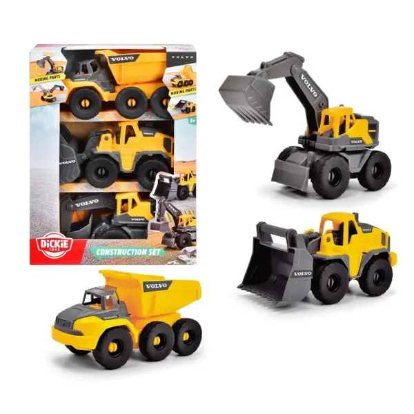 Volvo delovni stroji 3-delni set - Dickie Toys slika 2