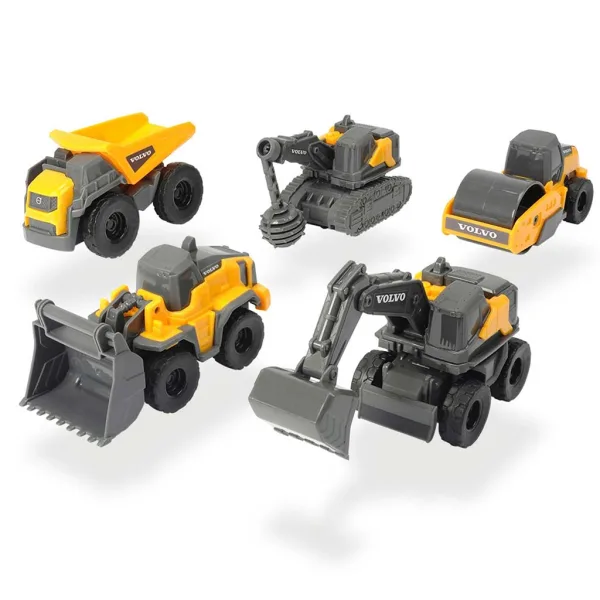 Volvo mini gradbena vozila 5-delni set - Dickie Toys slika 2