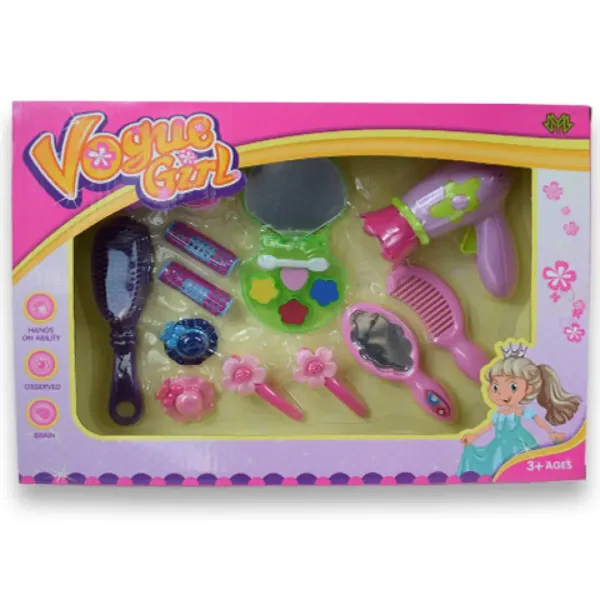 Vouge Girl: 13-delni lepotilni set s sponkami za lase, sušilcem za lase in dodatki slika 6