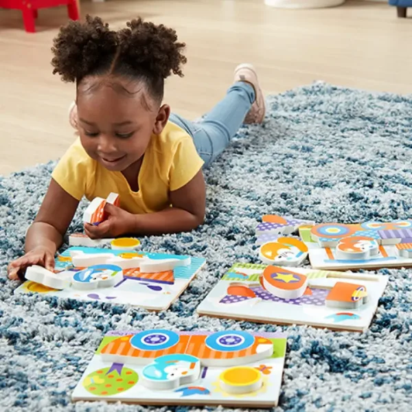 Vozila Lesena velikanska sestavljanka - Melissa & Doug slika 5