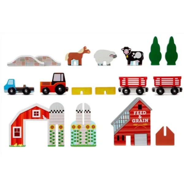 Vzemi ga s sabo Leseni igralni komplet Kmetija - Melissa & Doug slika 3