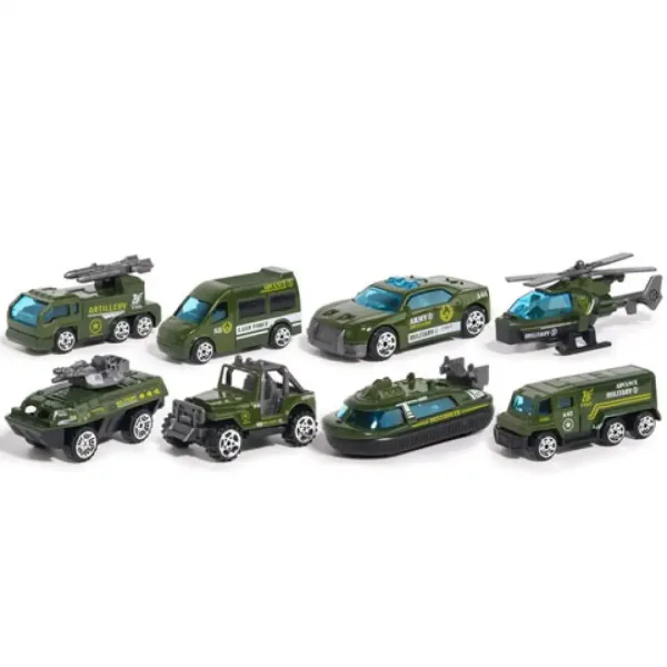 X-Military 8-delni set vojaških avtomobilčkov slika 2