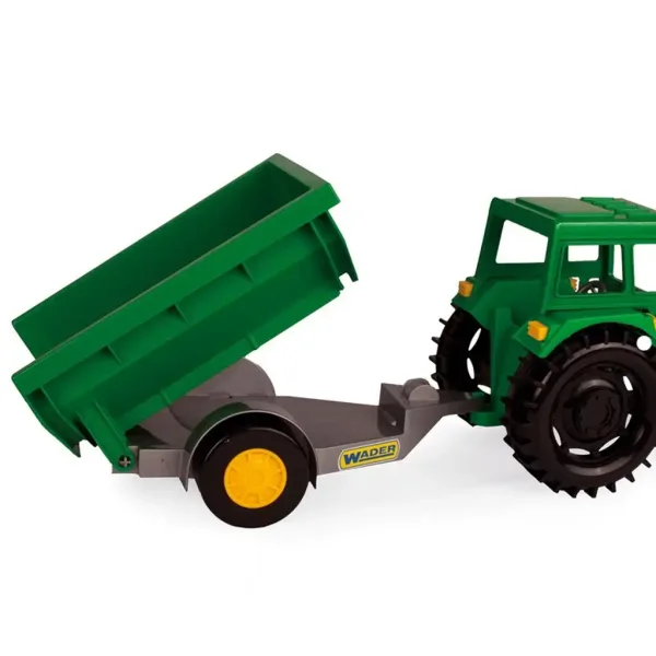 Zeleni traktor s prikolico 38,5 cm - Wader slika 3