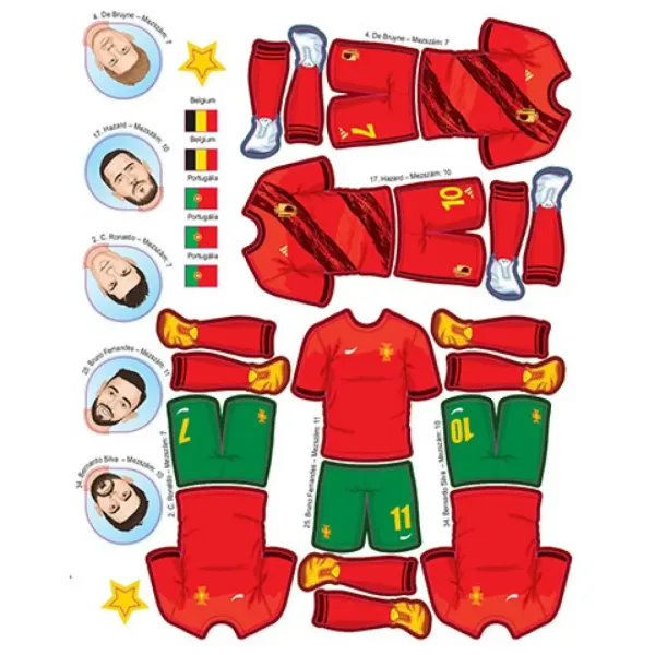Zvezde nogometa z nalepkami zvezek slika 4