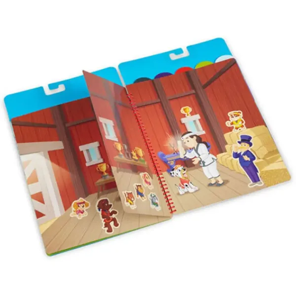 Zvezek s ponovno uporabljivimi nalepkami Melissa & Doug: Tačke na patrulji Klasična misija slika 2