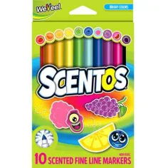 Scentos dišeči živahni barvni tanki flomaster 10kos