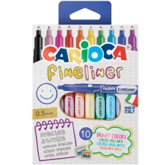 10-delni komplet finelinerjev 0,5 mm - Carioca