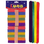 100-delni komplet barvnih lesenih palčic 114mm