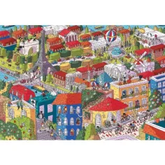 1000-delna sestavljanka Sneaky Peekers: Pariz UFT - Trefl slika 2