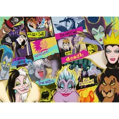 1000-delna sestavljanka Wood Craft: Disney glavni zlobneži - Trefl slika 3