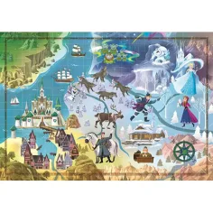 1000-delna zemljevidna sestavljanka Disney: Ledeno kraljestvo - Clementoni slika 2