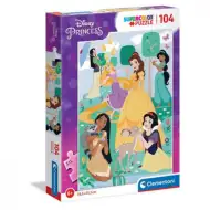 104-delna Supercolor sestavljanka Disney princeske - Clementoni