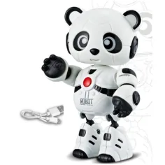 11, robotski panda prijatelj s svetlobnimi in zvočnimi efekti, s kovinskim ohišjem slika 3