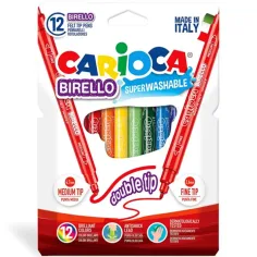12-delni komplet barvnih flomastrov, z dvojno glavo - Carioca slika 3