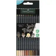 12-delni komplet barvnih svinčnikov Faber-Castell: Black Edition Skin Tone telesne barve