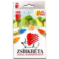 12-delni komplet trikotnih Jumbo voščenk ICO: Ježek