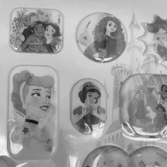 13-delni set 3D holografskih nalepk Disney: Disney princeske slika 3