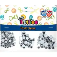 150 kosov plastičnih oči v 3 merah