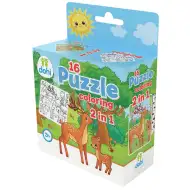 16-delna barvna sestavljanka 2 v 1 - Jelen