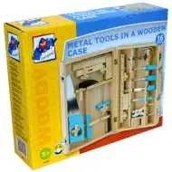 16-delni komplet lesenega orodja v leseni škatli - Woodyland