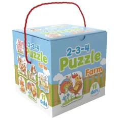 2-3-4 Delni Puzzle - Kmetijska žival