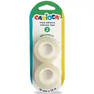 2-delni komplet prozornih lepilnih trakov 1,9cmx33m - Carioca