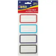 20-delni komplet barvnih etiket za zvezke