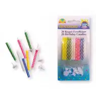 20-delni komplet dekorativnih rojstnodnevnih sveč