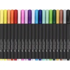 20-delni set barvnih flomastrov Faber-Castell: Black Edition slika 2