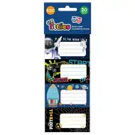 20-delni set fantovskih etiket za zvezke Luna