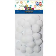 25-delni komplet belih cofov 25mm