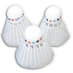 3-delni set za badminton v beli barvi