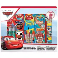 30-delni set za barvanje z voščenkami, flomastri in nalepkami Luna: Avtomobili