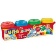 4-delni komplet barvnega plastelina v lončkih 60gr