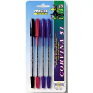 4-delni komplet kemičnih svinčnikov - Corvina