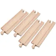 4-delni leseni železniški komplet ravnih tračnic