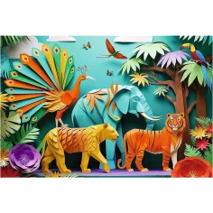 40. obletnica - Paper Art: Džungla, 160-delni puzzle - Trefl slika 2