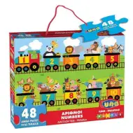 48-delna sestavljanka preproga Vesele številke 90x60cm