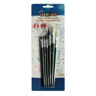 6-delni komplet čopičev črne barve