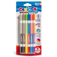 6-delni komplet dvobarvnih flomastrov - Carioca