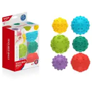 6-delni komplet pisanih razvijalnih mehkih žog