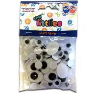 74-delni komplet plastičnih oči v 3 merah