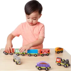 8-delni komplet lesene železniške proge - Melissa & Doug slika 2