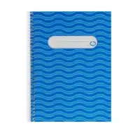 80-stranski zvezek s črtastimi listi A5, spiralne vezave, Novum