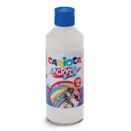Akrilna barva 250 ml v beli barvi - Carioca