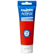 Akrilna barva 75 ml v rdeči barvi - Carioca